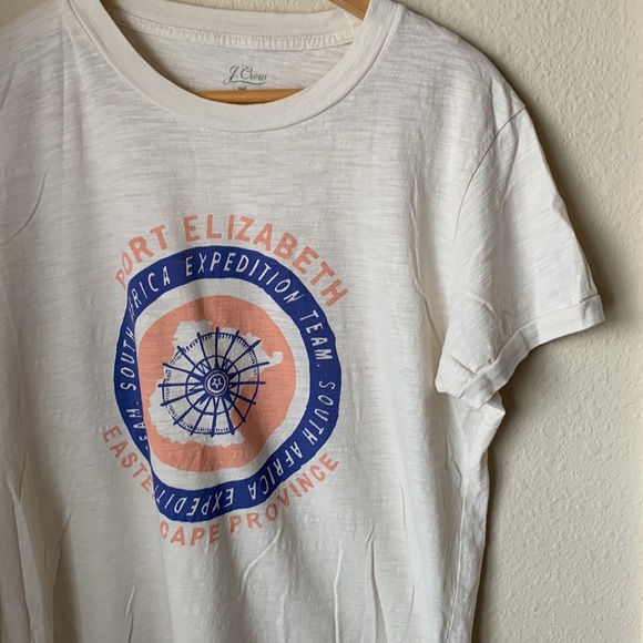 J.Crew Port Elizabeth tee in cream⛵️🚢🏝️ - Picture 4 of 14